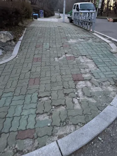 화성 보도블럭교체 시공 사례