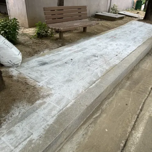 김포 보도 경계 마감 포장 시공 후